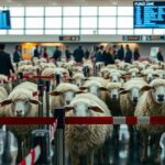 VIAJEROS O BORREGOS EN LOS AEROPUERTOS